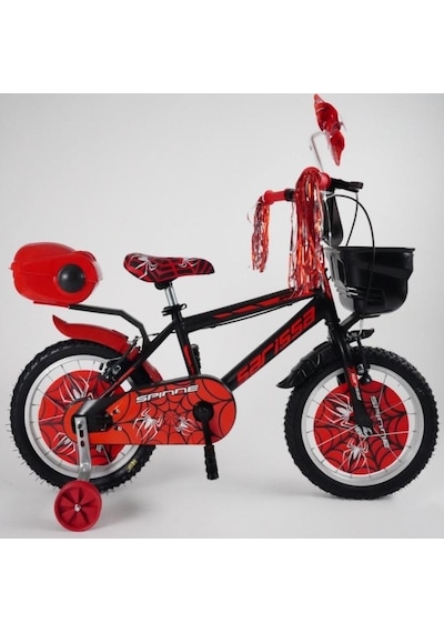 Sarissa Çocuk Bisikleti 16 Jant Spinne Zincir Muhafaza Plastik Bisiklet Mufazası Kırmızı