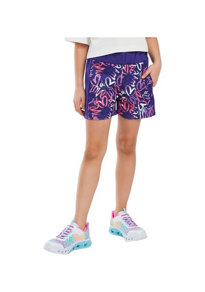 Skechers 2xı-lock G 3" Mor Çocuk Şort Sk241043-495 001