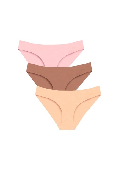 New Lilla 301 Kadın Dikişsiz Lazer Bikini Külot Paketi (549351597) Çok Renkli