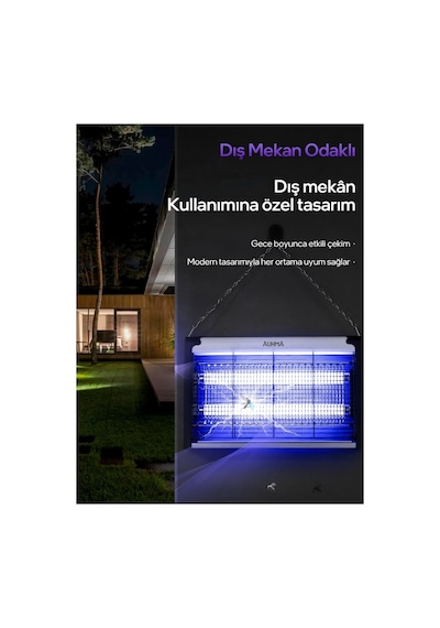Elektrikli Sivrisinek Yok Edici Sinek Öldürücü Kovucu Tuzak Uv Işıklı Çiftli Gece Lambası 8 Watt