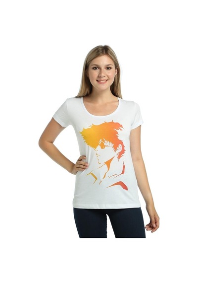 Bant Giyim - Cowboy Bebop Beyaz Kadın T-Shirt Tişört