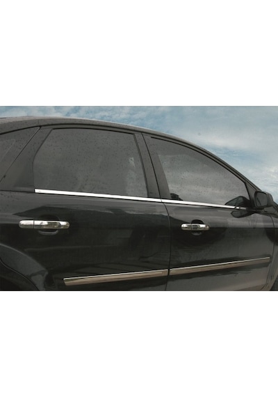 Ford Focus 2 Krom Cam Çıtası 2006-2011 4 Parça Cam Çıta