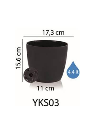 Serinova Yakut Parlak Separetörlü Saksı 4,40 Lt 19084734