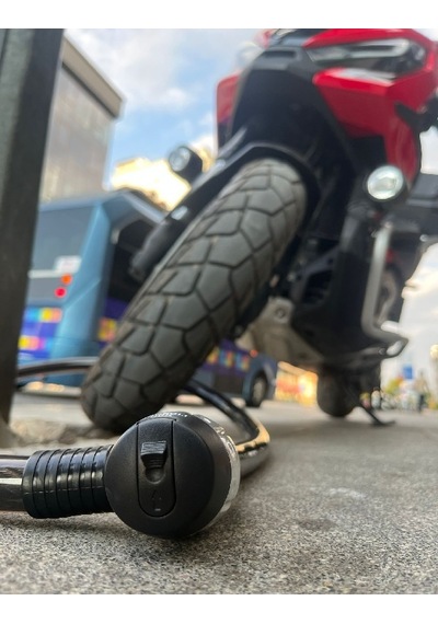 Motosiklet Kilidi 25mm Güçlendirilmiş Halat Kilit 2 Metre