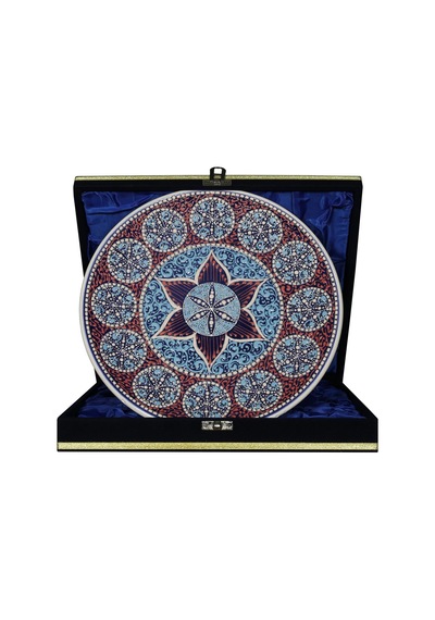 E38 El İşçiliği Çini Tabak 25 Cm - 6677