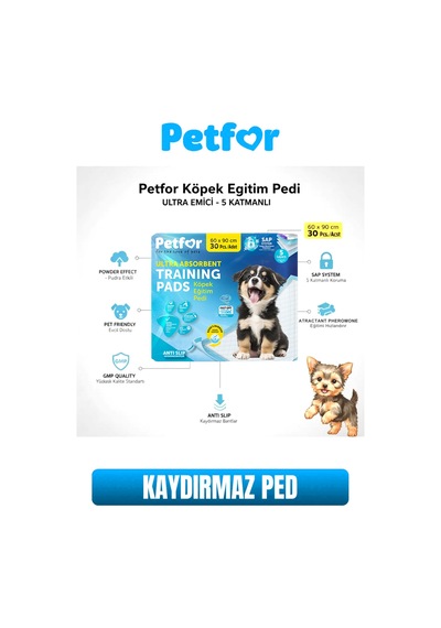Köpek Eğitim Pedi 60x90 Kaydırmaz Bantlı 180 Adet