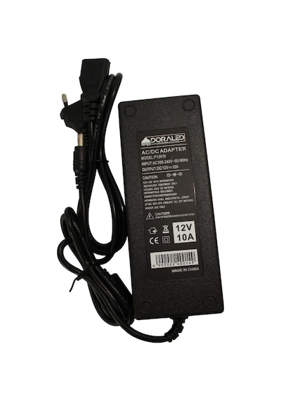 12 Volt 10 Amper Plastik Adaptör Laptop Tipi Adaptör Ip20 İç Mekan