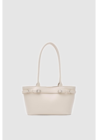 Shule Bags Glove Omuz Çantası Bej Bej