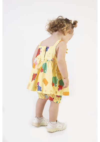 Harika Kids Kız Bebek Tunik Model Şortlu Alt-üst Takım 001