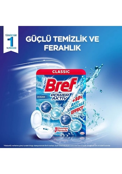 Bref Power Aktiv Klozet Bloğu Okyanus Kokulu 2 Li Set 2pk 1