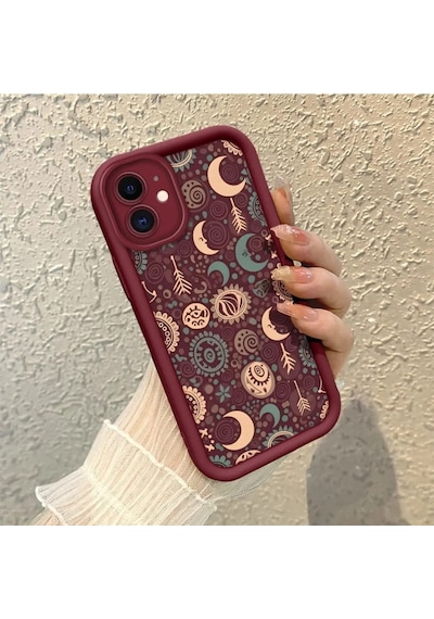 Apple 11 Uyumlu Bordo Telefon Kılıfı Diğer