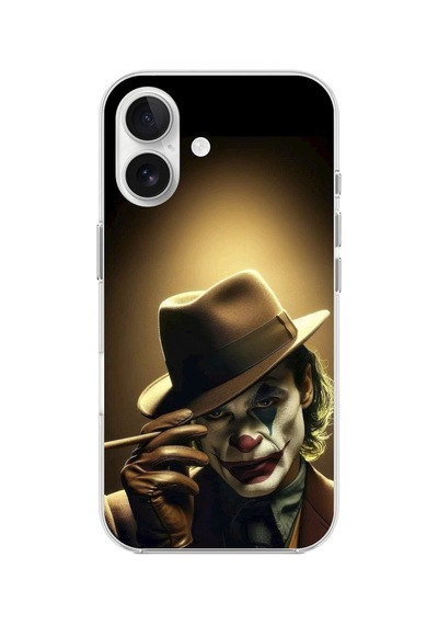 Apple Uyumlu iPhone 16 Şeffaf Kılıf Joker Tasarımlı