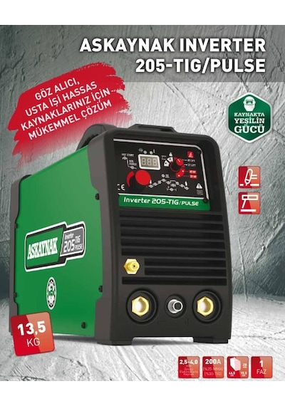 Askaynak Inverter 205 - Tıg/pulse Kaynak Makinesi