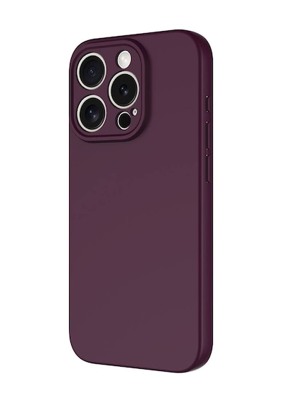 Apple Uyumlu iPhone 15 Pro Max Kılıf Zore Mara Lansman Kapak-koyu Mor Koyu Mor Koyu Mor