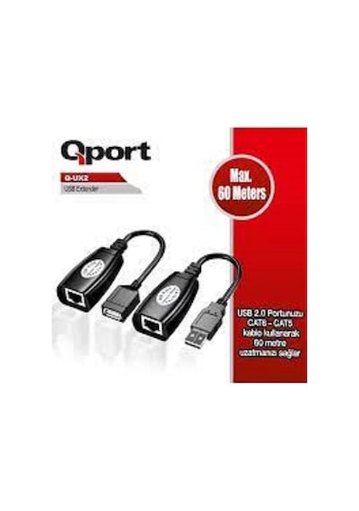 Qport Q-ux2 60m Usb Extender 2'li Paket