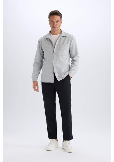 DeFacto Regular Fit Polo Yaka Gömlek Ceket D7243AX25SPGR370