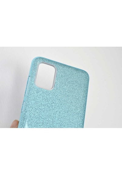Samsung Uyumlu Galaxy A71 Kılıf Zore Shining Silikon Mor