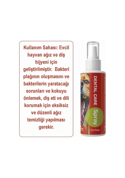 Köpekler İçin Ağız Ve Diş Bakım Spreyi Dog Dental Care Spray 100 Ml
