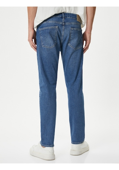 Koton Slim Fit Kot Pantolon - Brad Jean Orta İndigo 4sam40009nd 4SAM40009ND740 İndigo Koton Slim Fit Kot Pantolon - Brad Jean Orta İndigo 4sam40009nd 4SAM40009ND740 İndigo