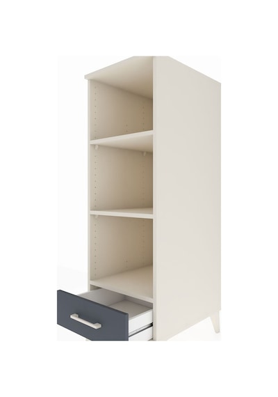 Kronos Dolap 3 Raflı Tek Çekmeceli 44x59x134 Aytaşı-antrasit Aytaşı