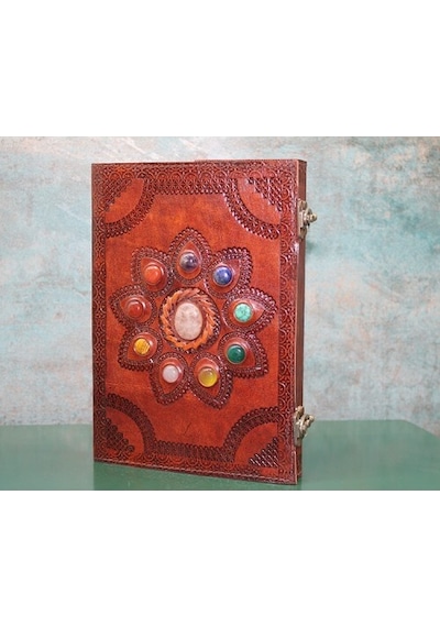 Taşlı Deri Defter Model 14