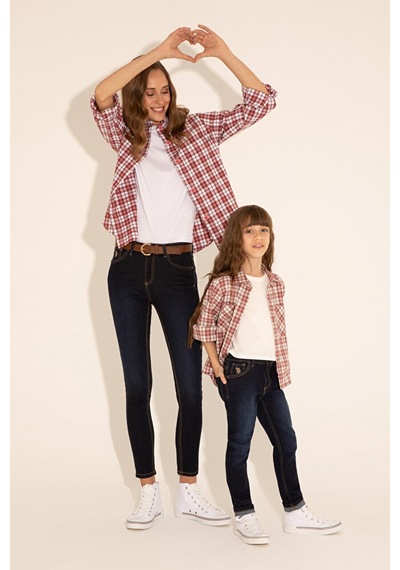 U.S. Polo Assn. Kız Çocuk Koyu Jean Pantolon 50266554-dn0023 Çok Renkli