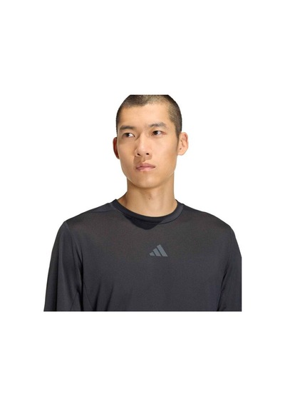 Adidas D4t Essentials Erkek Siyah Yuvarlak Yaka Tişört Siyah