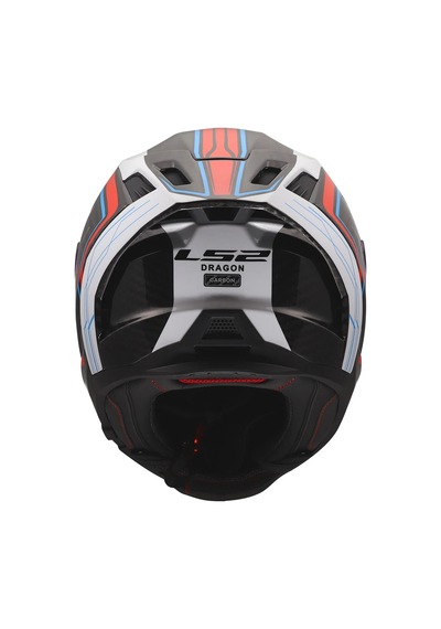 Ls2 Dragon Karbon Subic Kapalı Kask Mavi