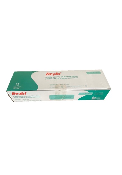 Beybi Kilitli Dental Enjektör 2.5ml 0.40 40 Mm 100 Adet