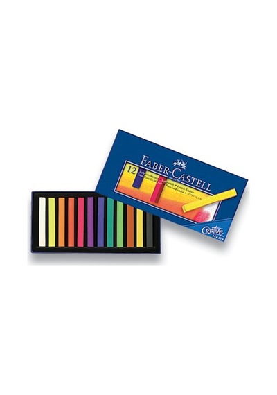 Faber-castell Creative Studio 12 Renk Yüksek Kalite Soft Toz Pastel Boya Seti Karışık