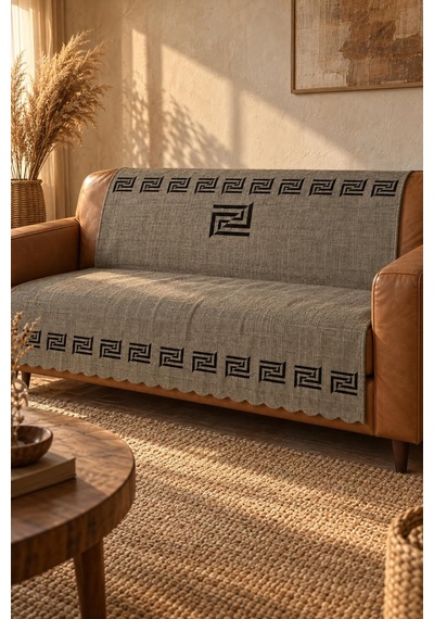 Çok Amaçlı Kadife Koltuk Örtüsü Kaymaz Süngerli 165x215 Cm Modern Bohem Çekyat Şalı Piknik Masa Örtüsü Alk2 Antrasit