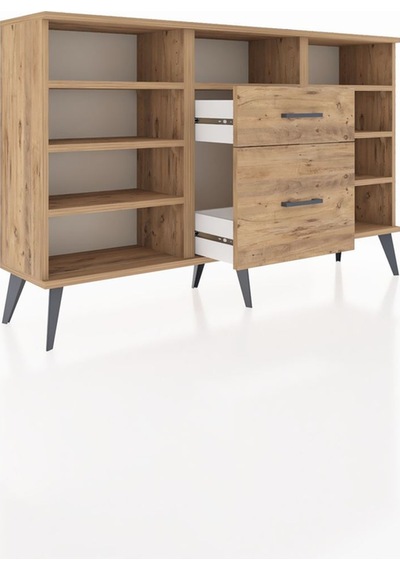 Arges Konsol 7 Raflı 2 Çekmeceli 132x30x83 Çam-çam/çam Çam/çam Arges Konsol 7 Raflı 2 Çekmeceli 132x30x83 Çam-çam/çam Çam/çam