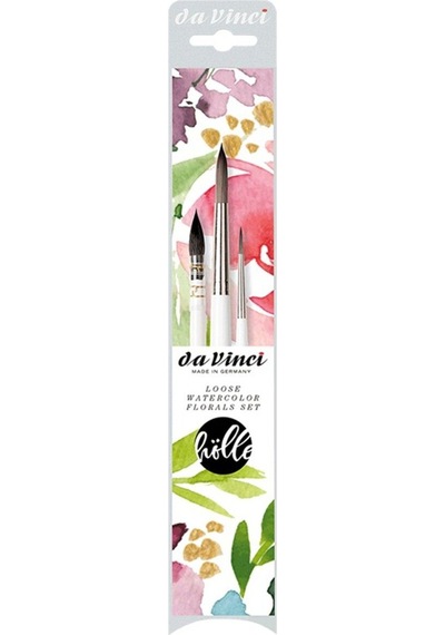 Da Vinci : Florals Edition Sulu Boya 3'lü Fırça Seti : Seri 4190