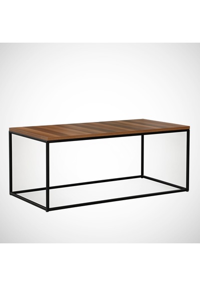 Cosco Orta Sehpa Metal & Orta Masa Ceviz/ Metal Ayaklı Sehpa