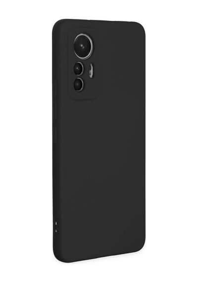 Mi 12 Lite Kılıf Nano İçi Kadife Silikon - Siyah Bz8683140450953