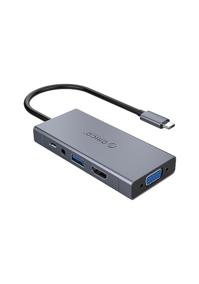 To Usb 3.0 Hdmı Vga Aux Pd Çoklayıcı Dönüştürücü Hub