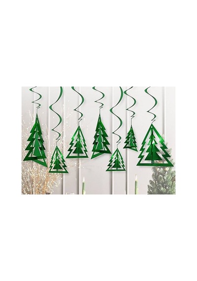 Yılbaşı Parti Süsleme Seti - Mutlu Yıllar Ve Merry Christmas Banner, 3d Tavan Süsü, Şapka Ve Bardak