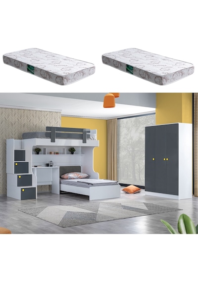 Ranza, Metris Ranza Karyola Masa Dolap 2 Adet Comfort Yatak 90 X 190 CM