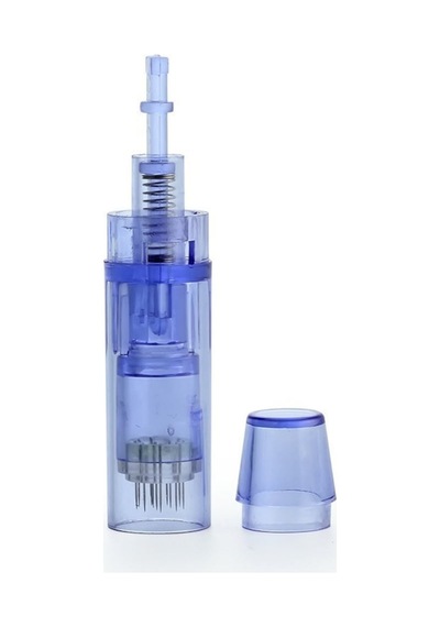 Dermapen İğnesi Soketli Model Mavi Uzun Kapaklı 9 Pin 10 Adet
