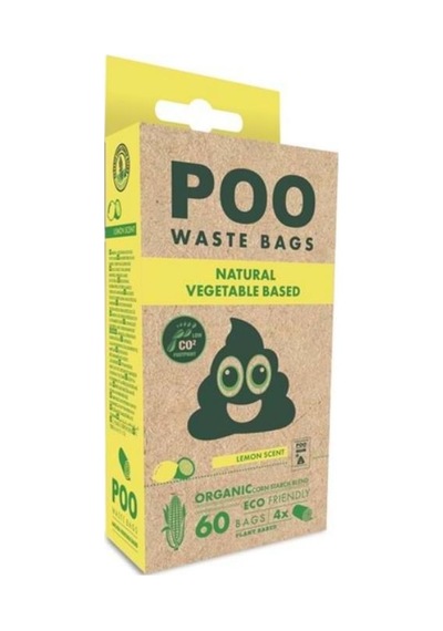 M-pets Poo Dışkı Poşeti 15 Yaprak Limon Kokulu 4lü Paket