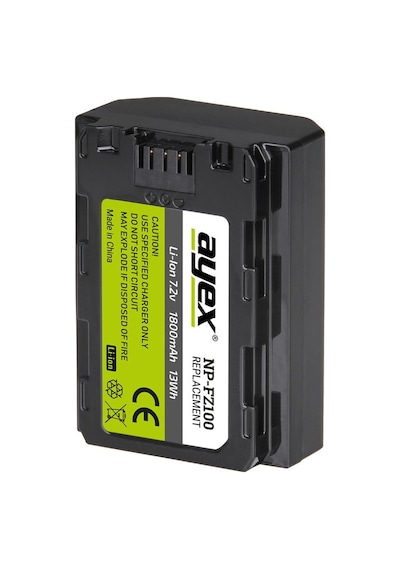 Sony A9- A9R- A9S- A7 III- A7R III için Ayex Np-Fz100 Batarya