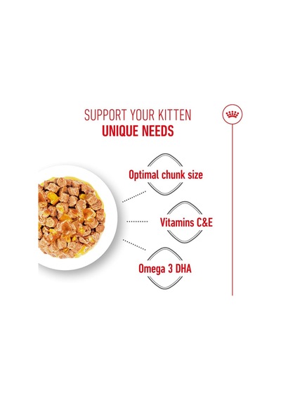 Royal Canin Kitten Jelly Pouch Yaş Mama, Yavru Kedi, 85 G X 12 Adet