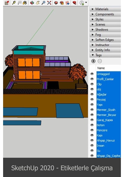 Sketchup 2020 Video Ders Eğitim Seti