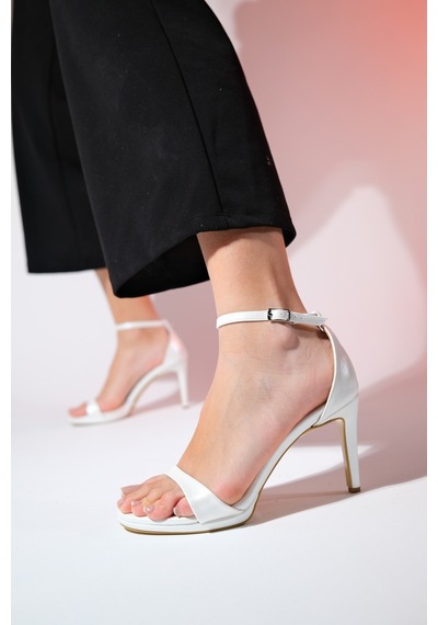 Luvishoes Bern Sedef Cilt Kadın Platform Topuklu Abiye Ayakkabı Sedef