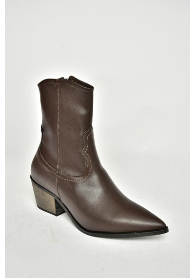 Fox Shoes T356654109 Kahverengi Sivri Burunlu Kalın Topuklu Kadın Bot Kahverengi-suni Deri Kahverengi Fox Shoes T356654109 Kahverengi Sivri Burunlu Kalın Topuklu Kadın Bot Kahverengi-suni Deri Kahverengi