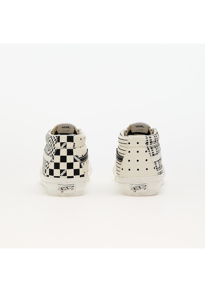 Vans Unisex Sk8-mid Reissue 83 Lx Pattern Clash Marshmallow Beyaz Sneaker Beyaz
