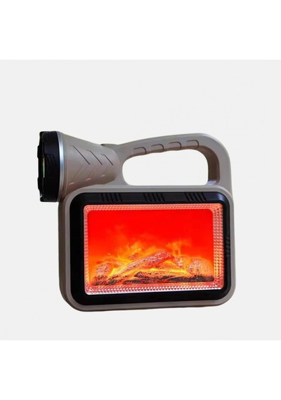 Alev Efektli Solar Lamba Cob Işıklı Taşınabilir Bahçe Ve Kamp Aydınlatma