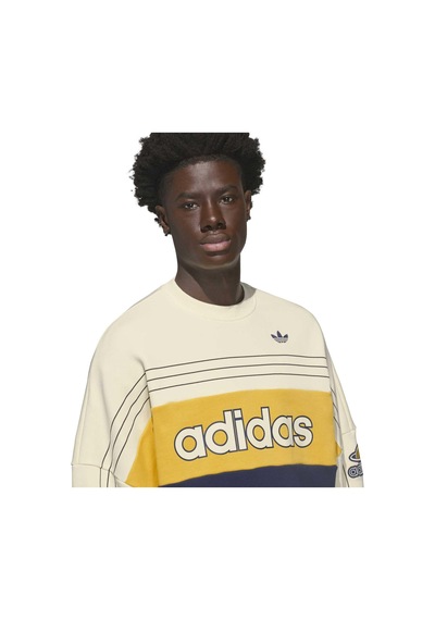 Ks8191-e Adidas Varsıty Crew Erkek Sweatshirt Krem Ks8191-e Krem Lacivert