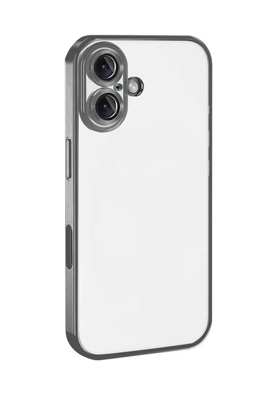 Apple İphone 17 Uyumlu Lensli Silikon - Titan Gri