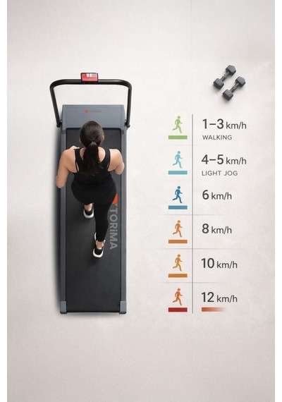 Premium Günlük Spor Aktif Yaşam Fiziksel Aktivite Koşu Bandı Vep1002 Siyah
